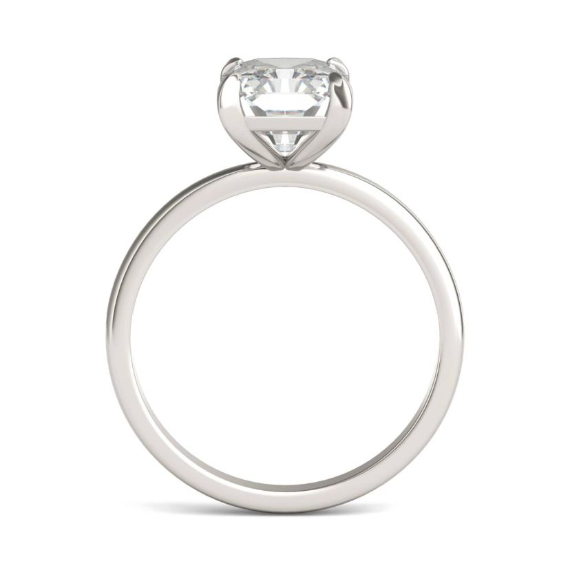 Charles & Colvard 2.7 ct. tw. Lab Created Moissanite Radiant Solitaire Ring in 14K White Gold