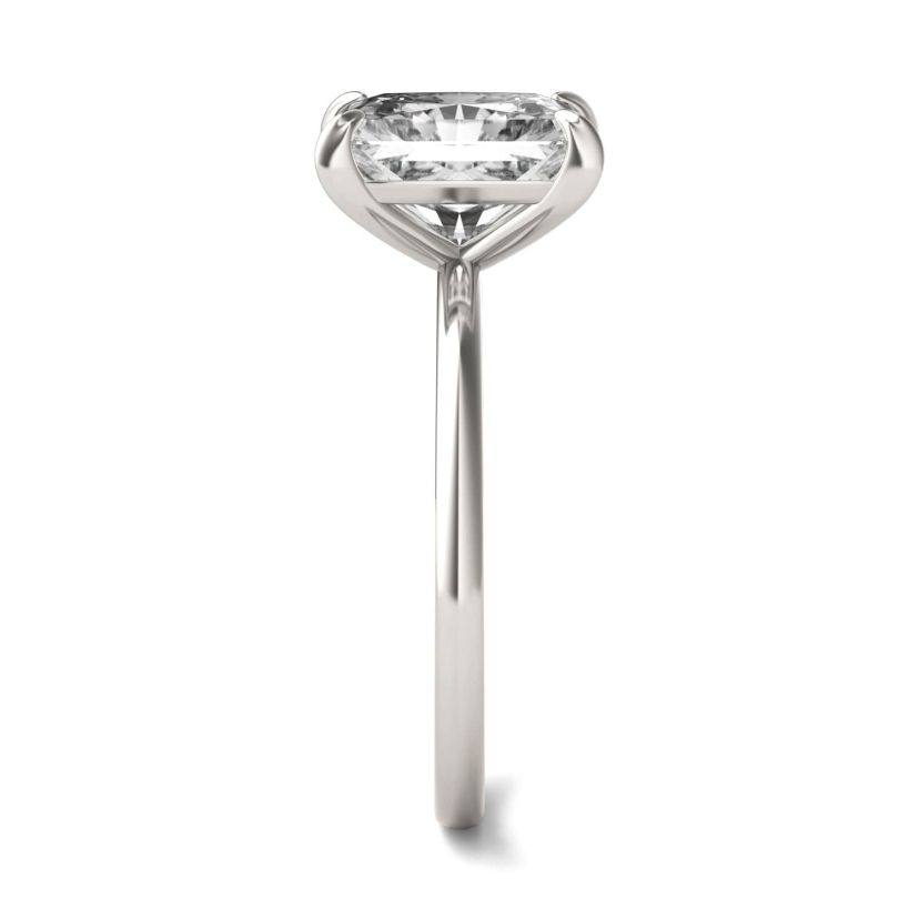Charles & Colvard 2.7 ct. tw. Lab Created Moissanite Radiant Solitaire Ring in 14K White Gold