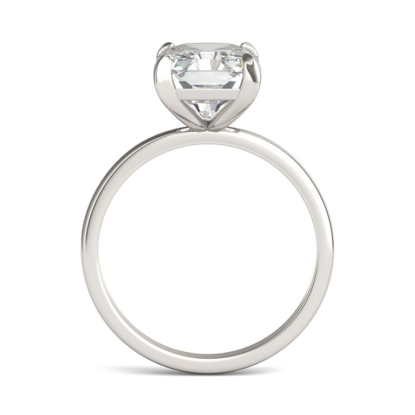 Charles & Colvard 3.9 ct. tw. Lab Created Moissanite Radiant Solitaire Ring in 14K White Gold