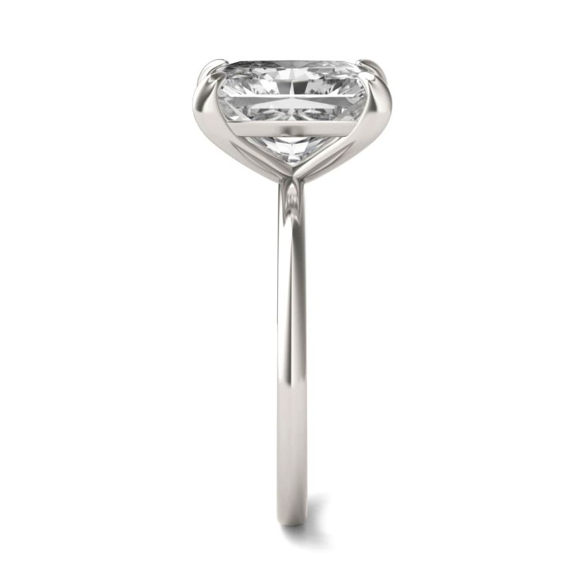 Charles & Colvard 3.9 ct. tw. Lab Created Moissanite Radiant Solitaire Ring in 14K White Gold