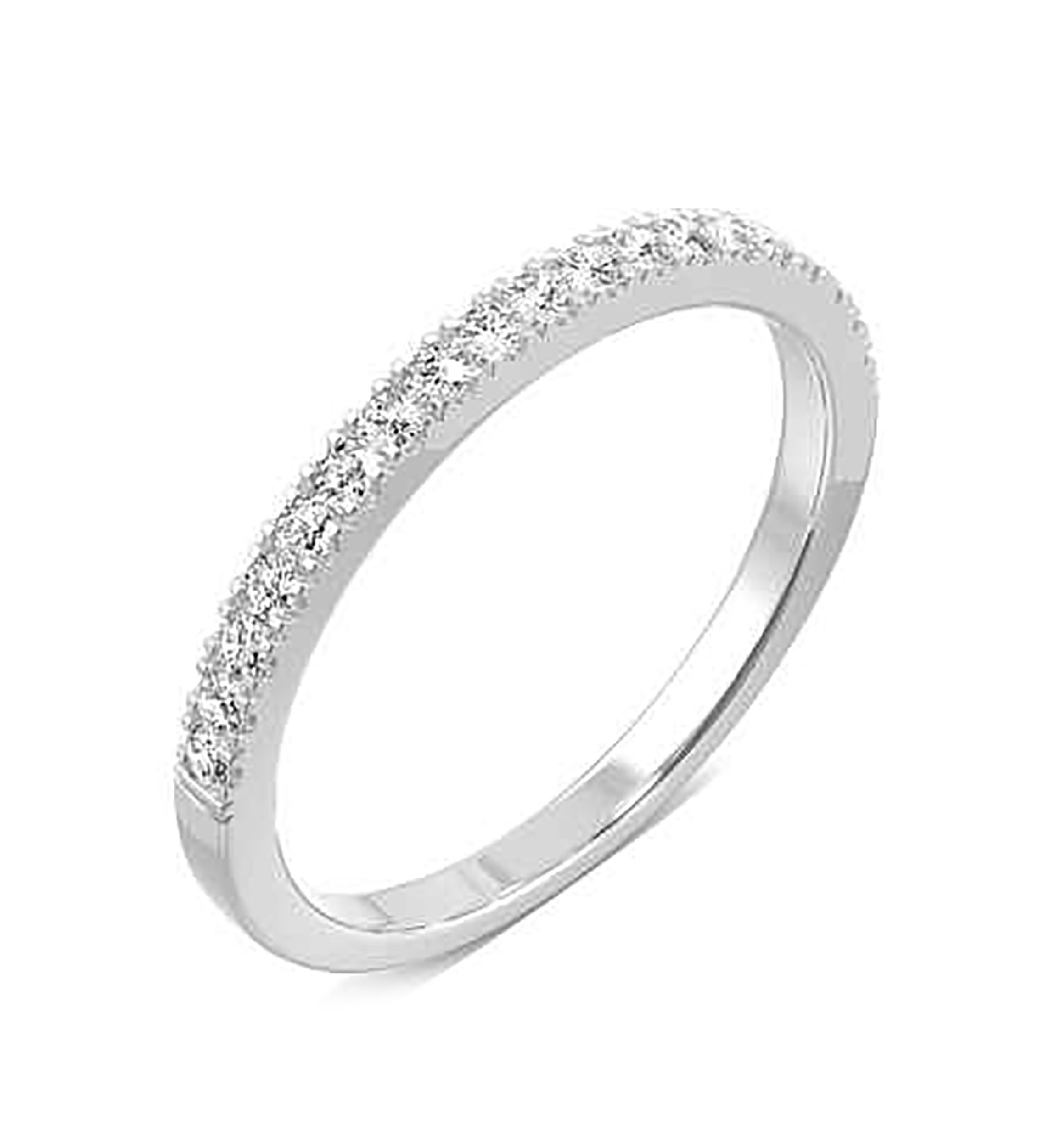 Moissanite Anniversary Band
