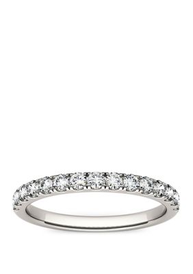 Charles & Colvard 1/2 Ct. T.w. Lab Created Moissanite Stackable Band In 14K White Gold