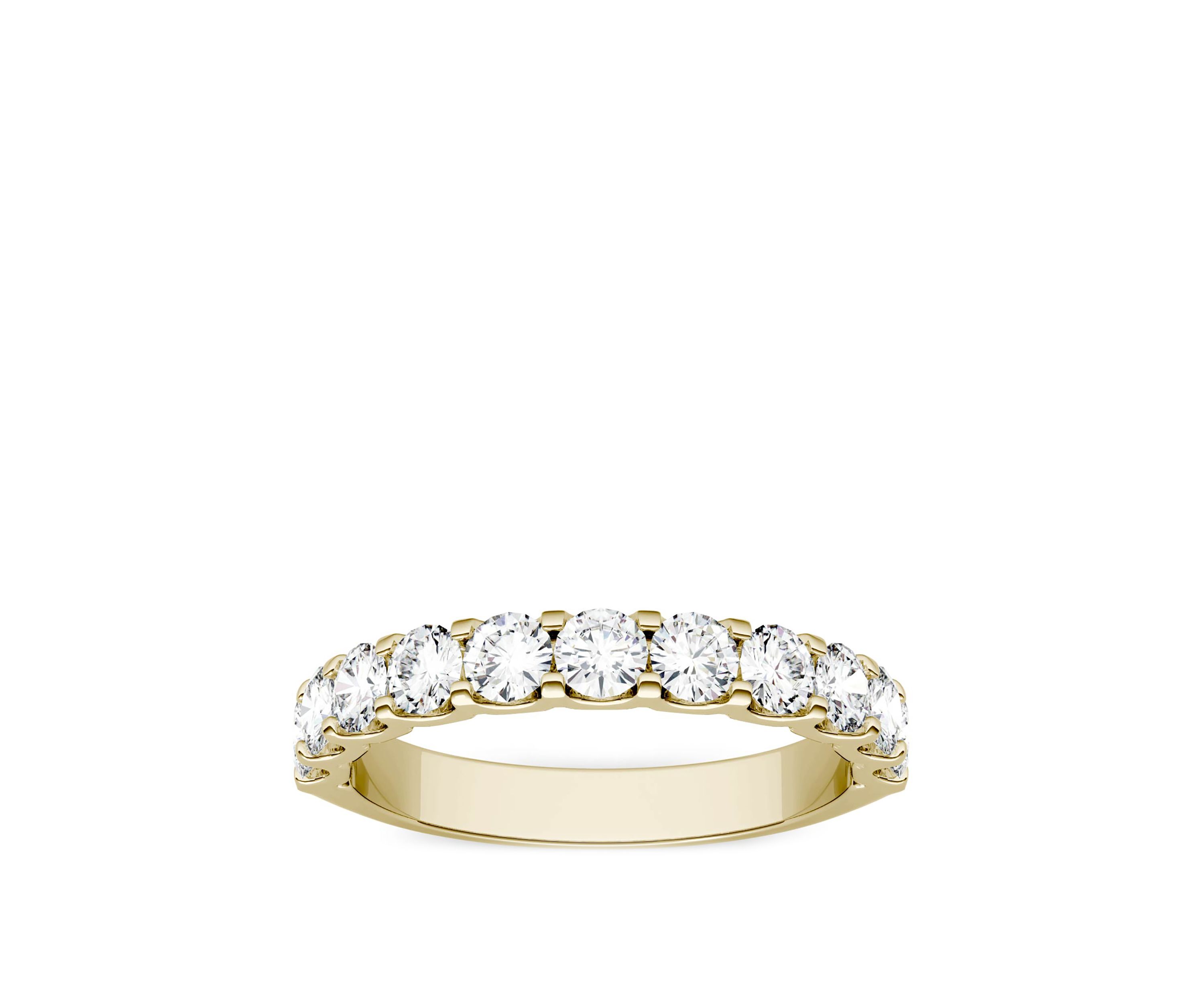 Moissanite Anniversary Band