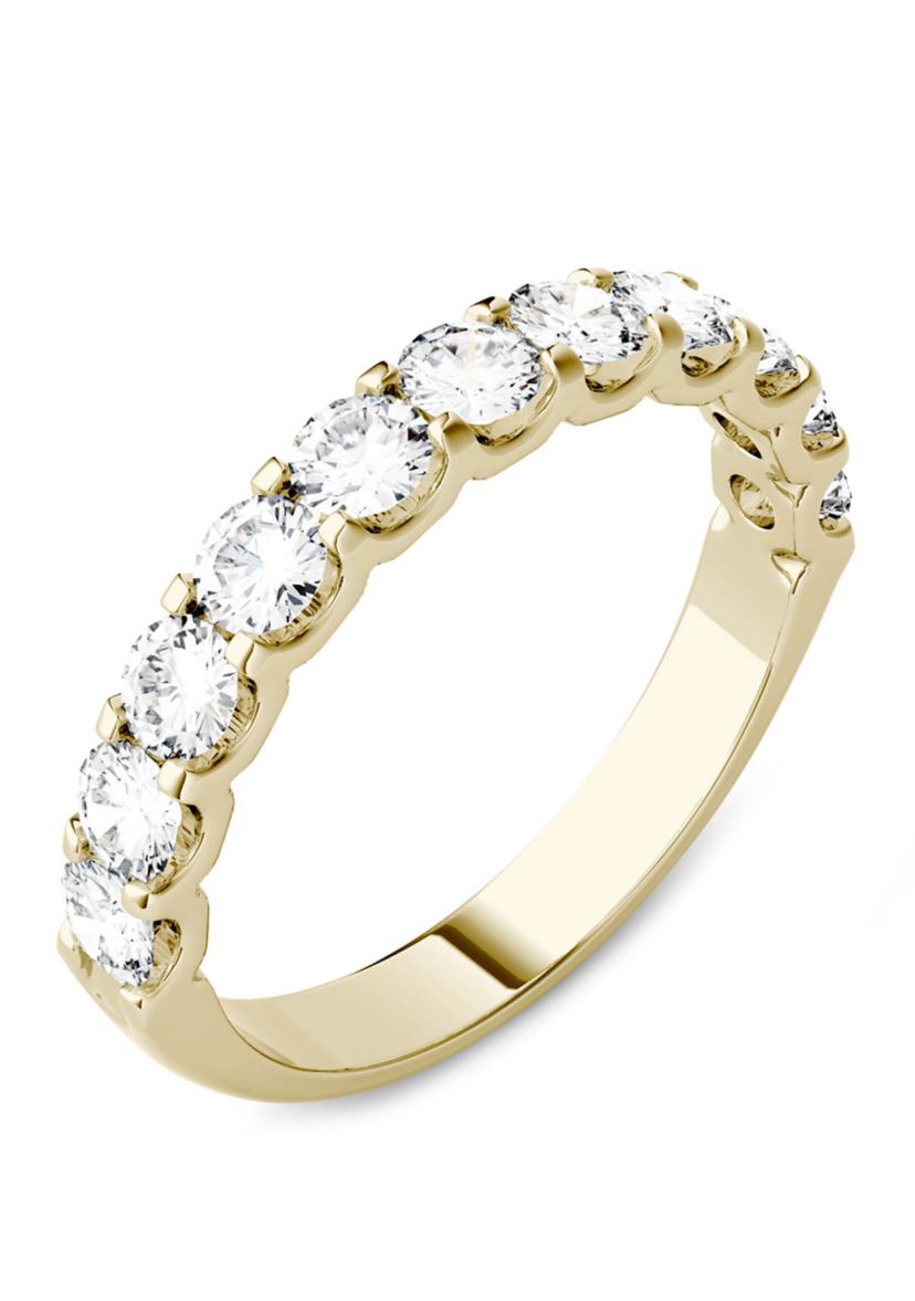 Moissanite Anniversary Band