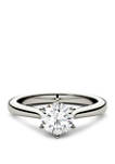 1 ct. t.w. Lab Created Moissanite Solitaire Ring in 14K White Gold