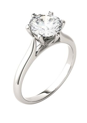 Charles & Colvard 1.5 Ct. T.w. Lab Created Moissanite Solitaire Ring In 14K White Gold