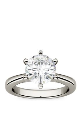 Charles & Colvard 1.9 Ct. T.w. Lab Created Moissanite Solitaire Ring In 14K White Gold
