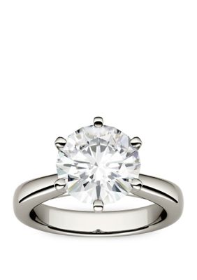 Charles & Colvard 3.1 Ct. T.w. Lab Created Moissanite Solitaire Ring In 14K White Gold