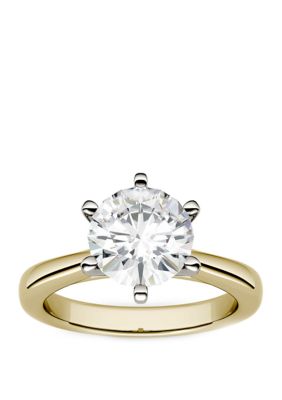 Charles & Colvard 1.9 Ct. T.w. Lab Created Moissanite Solitaire Ring In 14K Yellow Gold