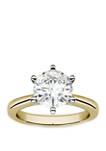 1.9 ct. t.w. Lab Created Moissanite Solitaire Ring in 14K Yellow Gold