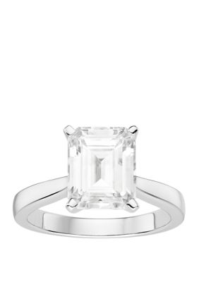 Charles & Colvard 3.55 Ct. T.w. Lab Created Moissanite Solitaire Ring In 14K White Gold