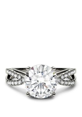Charles & Colvard 2.92 Ct. T.w. Lab Created Moissanite Engagement Ring In 14K White Gold