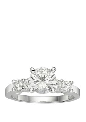 Charles & Colvard 1.4 Ct. T.w. Lab Created Moissanite Engagement Ring In 14K White Gold