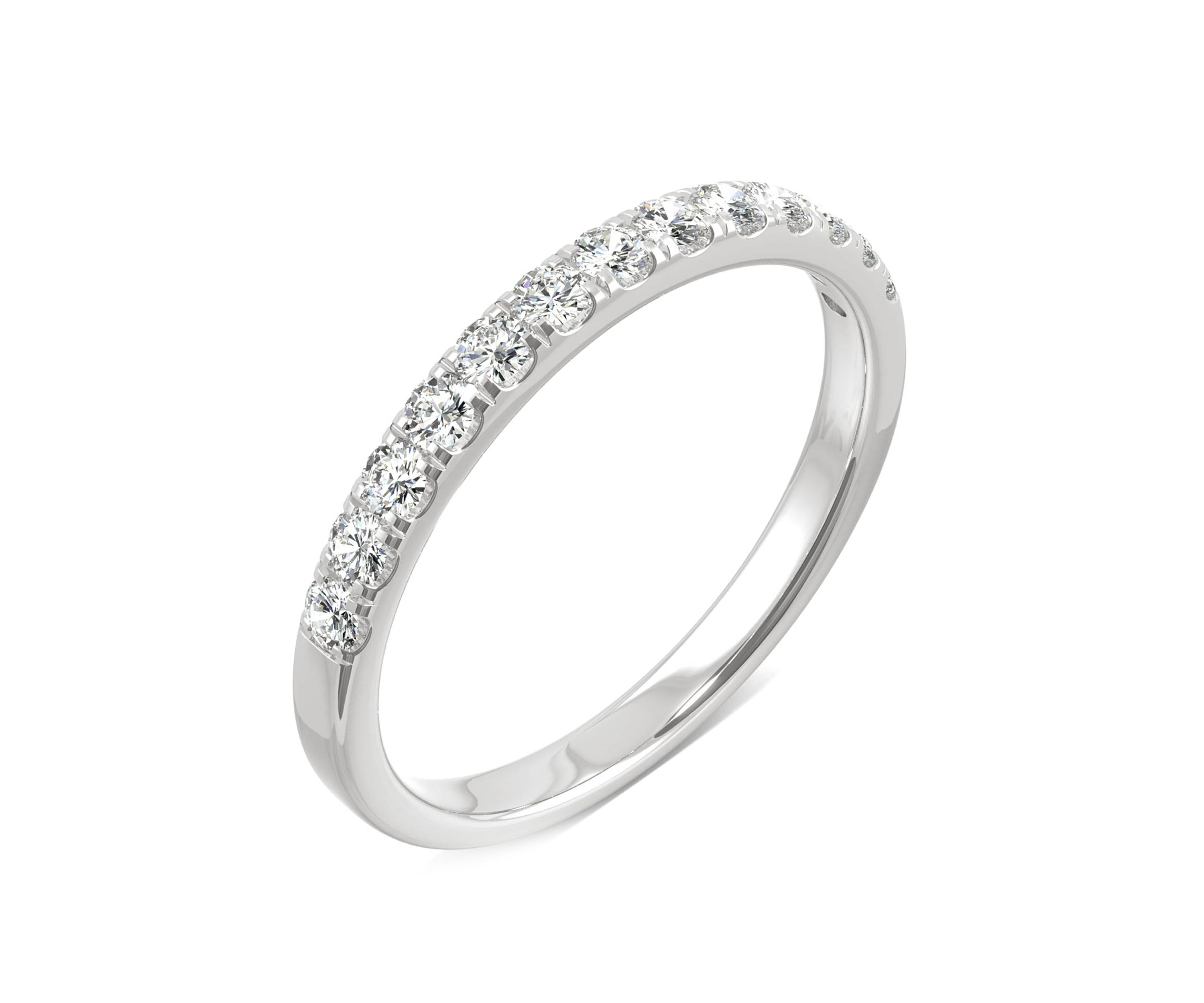 1/3 ct. t.w. Lab Created Moissanite Anniversary Band in 14K Gold