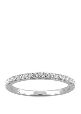 Charles & Colvard 1/3 Ct. T.w. Lab Created Moissanite Anniversary Band In 14K White Gold
