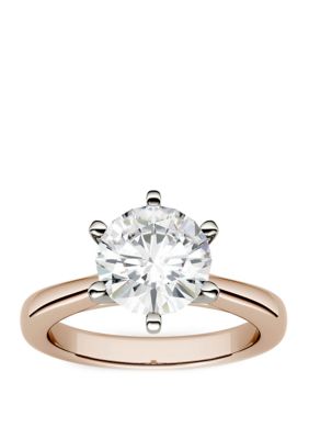 Charles & Colvard Lab Created Moissanite Solitaire Ring