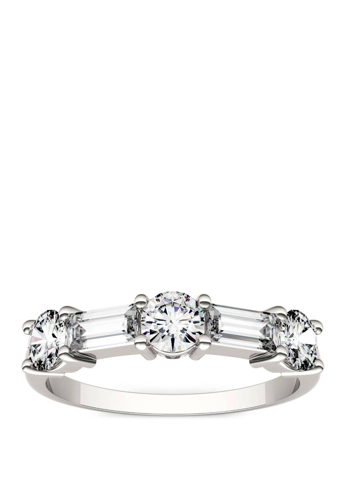 Lab Created Moissanite Stackable Band