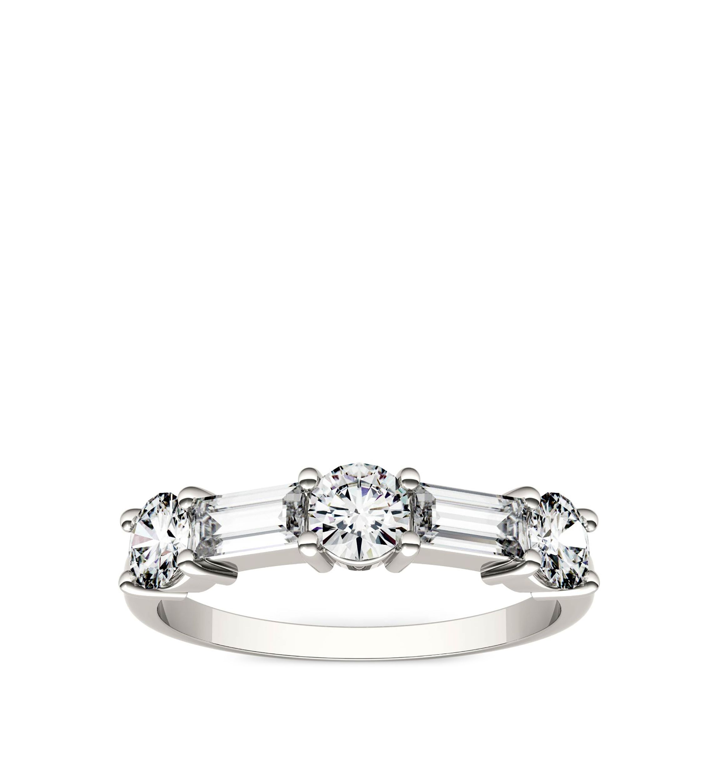 Lab Created Moissanite Stackable Band