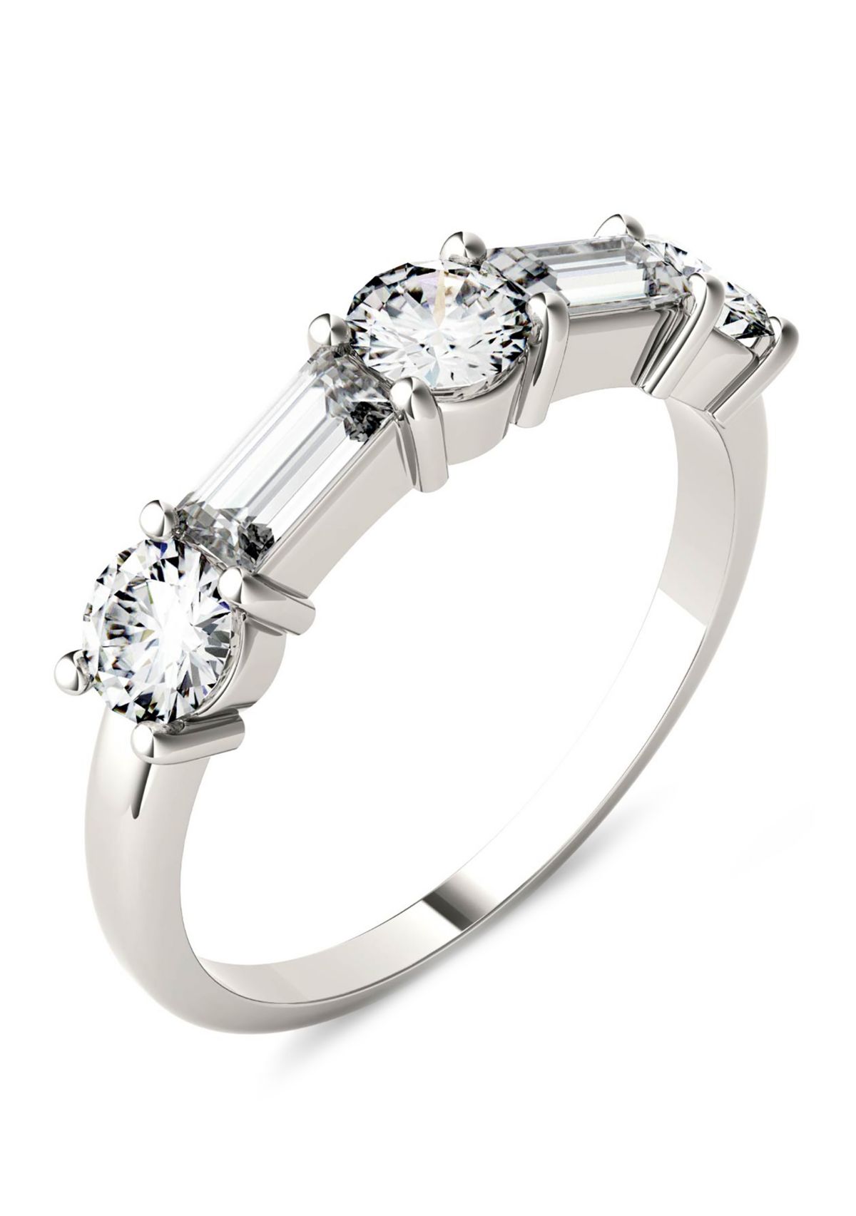 Lab Created Moissanite Stackable Band