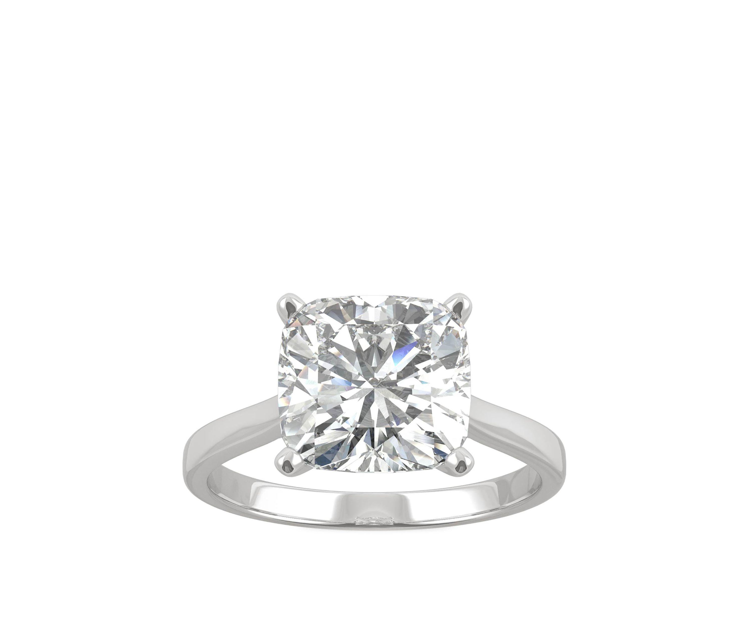 Lab Created Moissanite Engagement Ring