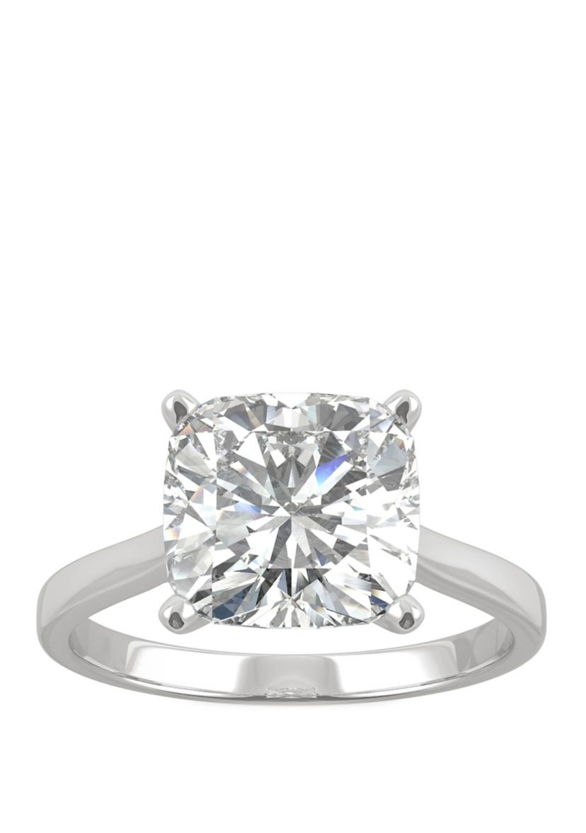Lab Created Moissanite Engagement Ring