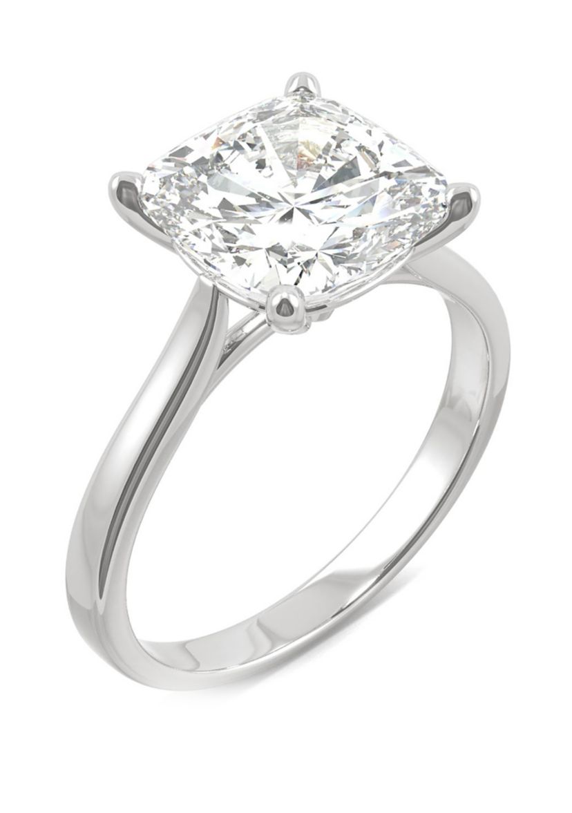 Lab Created Moissanite Engagement Ring
