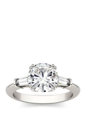 Charles & Colvard 2.27 Ct. T.w. Lab Created Moissanite Engagement Ring In 14K White Gold