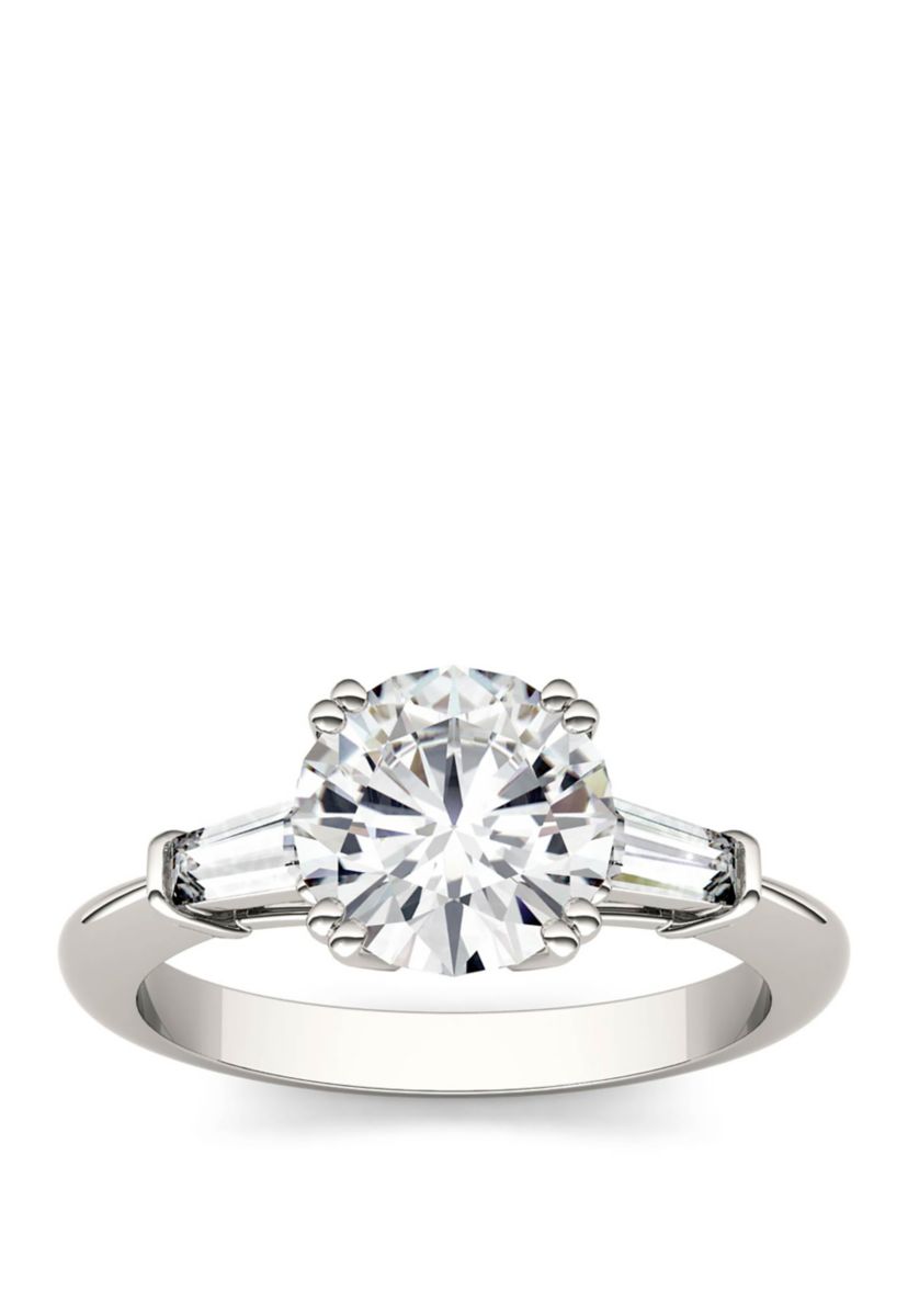 2.27 ct. t.w. Lab Created Moissanite Engagement Ring in 14K White Gold 