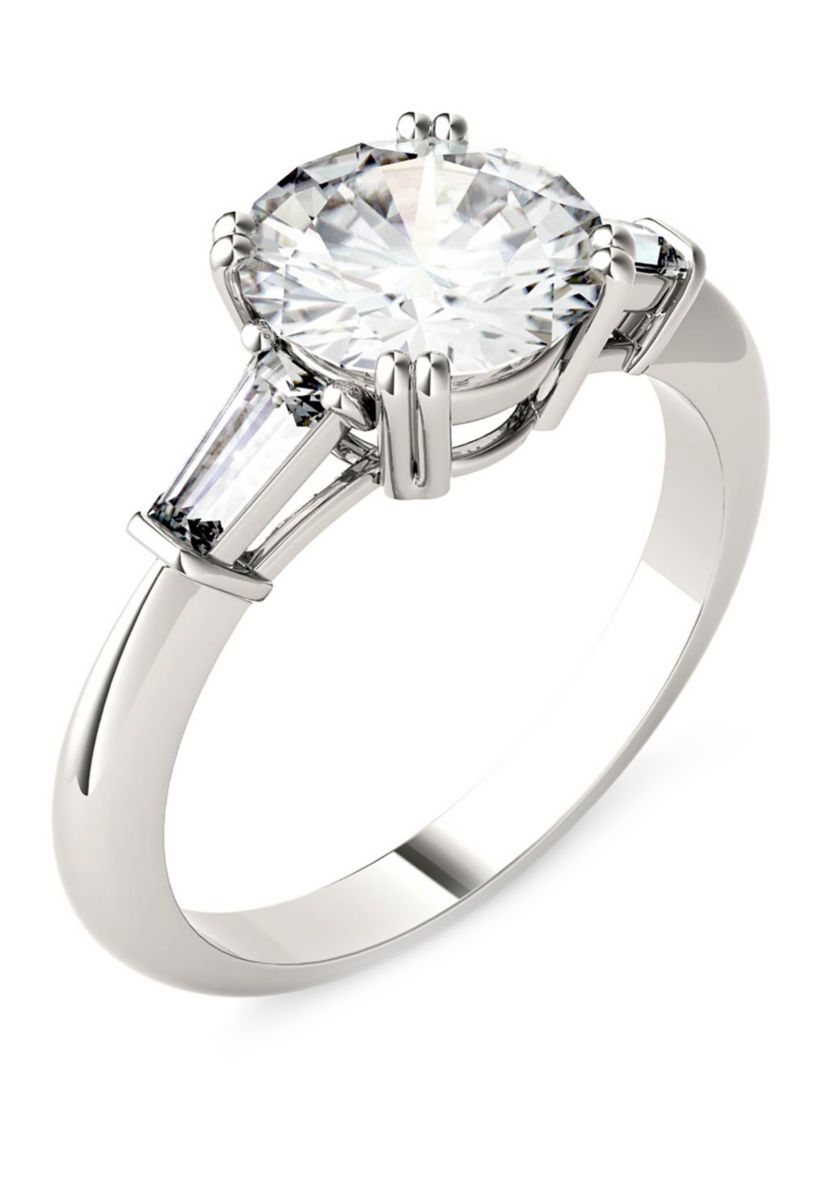 2.27 ct. t.w. Lab Created Moissanite Engagement Ring in 14K White Gold 