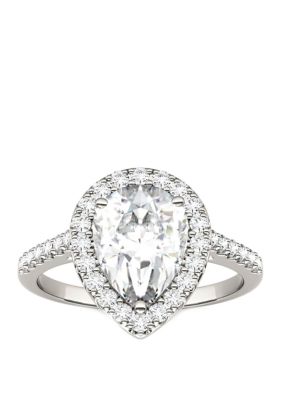 Charles & Colvard 2.58 Ct. T.w. Lab Created Moissanite Halo Ring In 14K White Gold