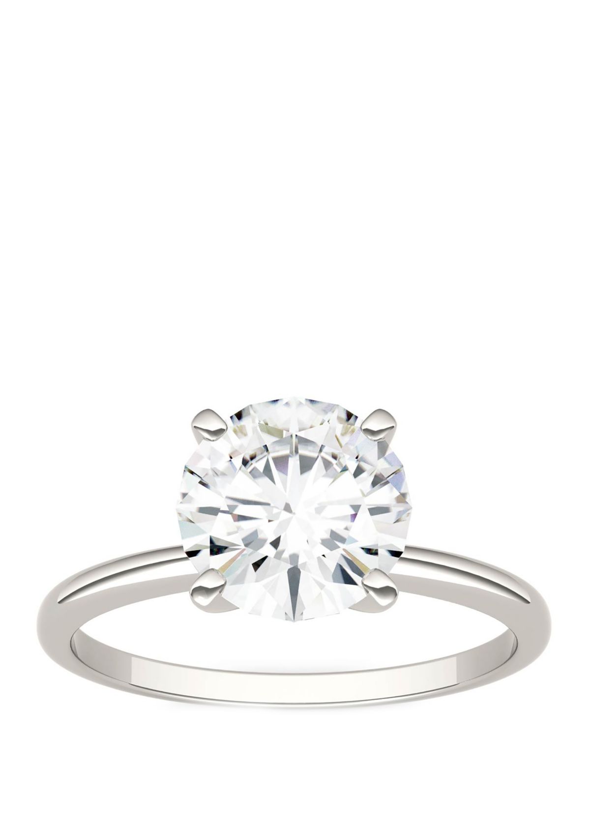 1.9 ct. t.w. Lab Created Moissanite Solitaire Ring in 14K White Gold