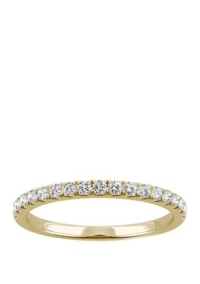 Charles & Colvard 1/3 Ct. T.w. Lab Created Moissanite Anniversary Band In 14K Yellow Gold