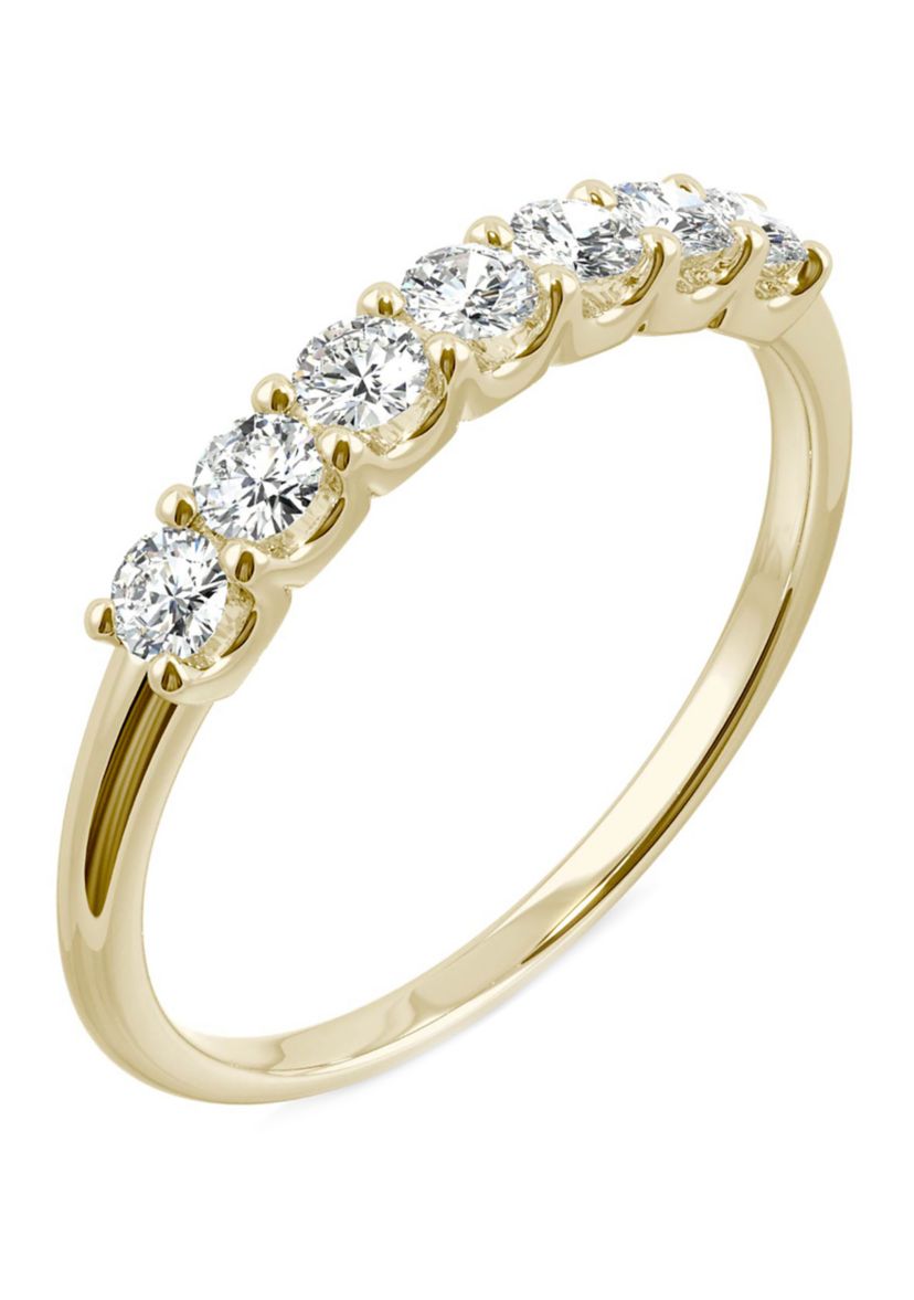 3/8 ct. t.w. Lab Created Moissanite Anniversary Band in 14K White Gold