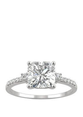 Charles & Colvard 1.81 Ct. T.w. Lab Created Moissanite Engagement Ring In 14K White Gold