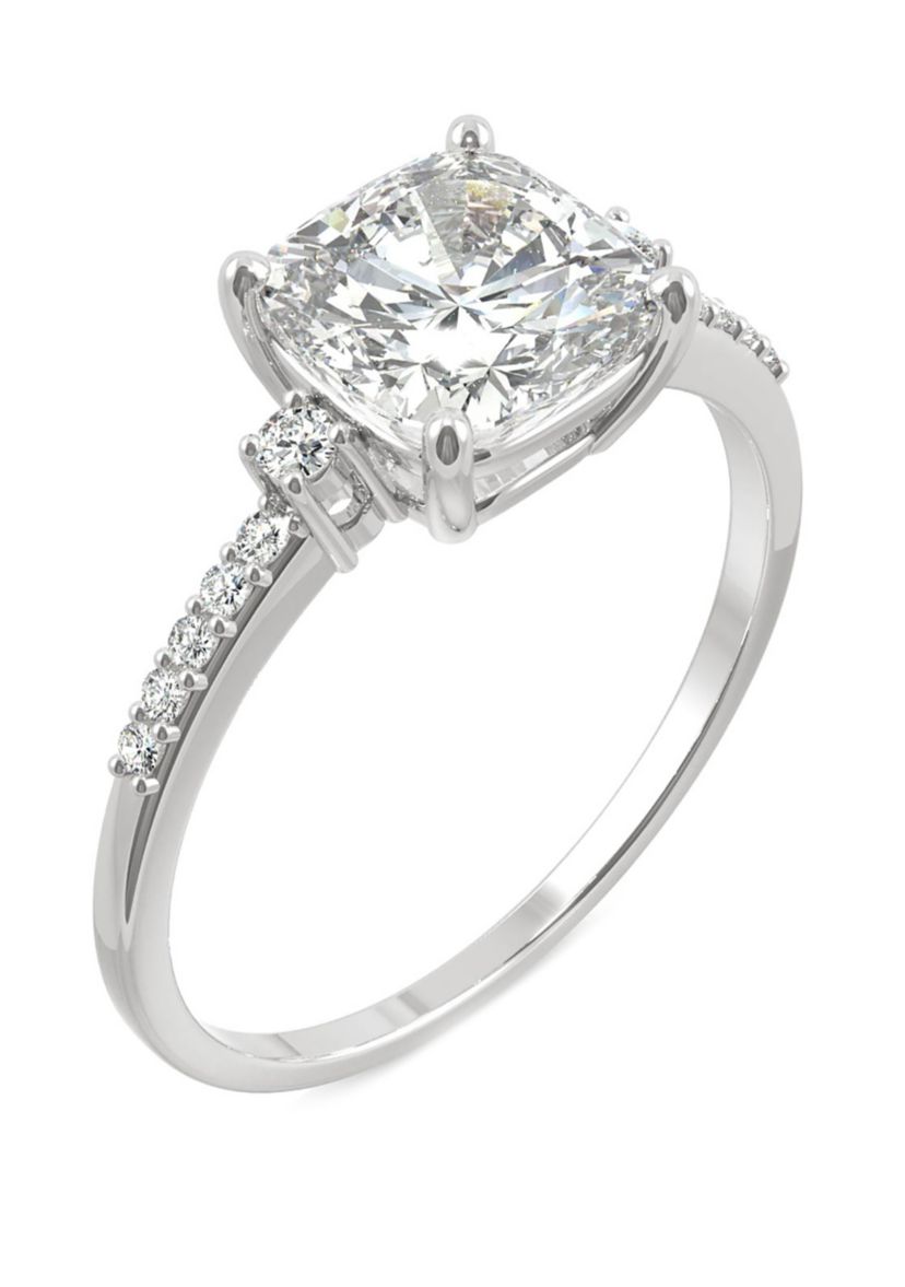 1.81 ct. t.w. Lab Created Moissanite Engagement Ring in 14K White Gold 