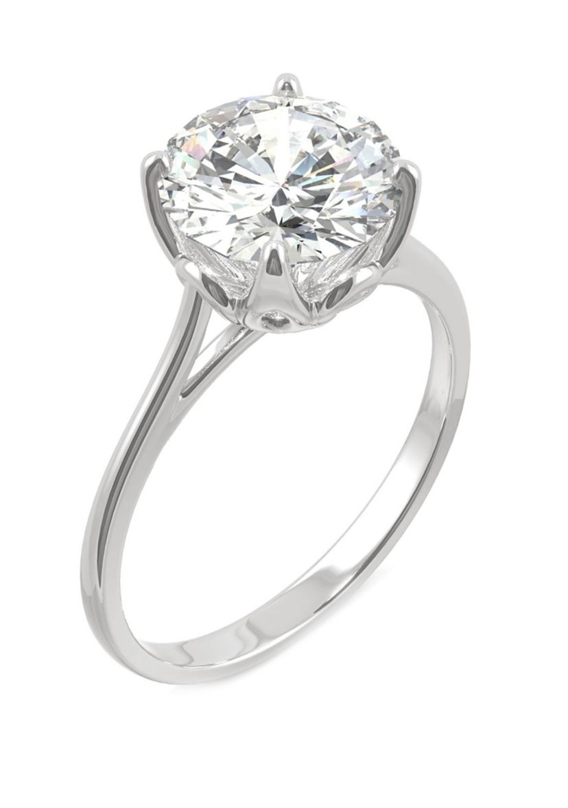 2.7 ct. t.w. Lab Created Moissanite Engagement Ring in 14K White Gold 