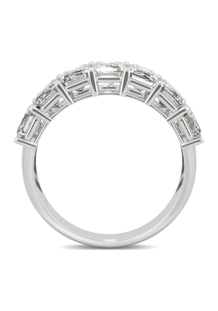 4 ct. t.w. Lab Created Moissanite Emerald Cut Seven Stone Ring in 14k White Gold