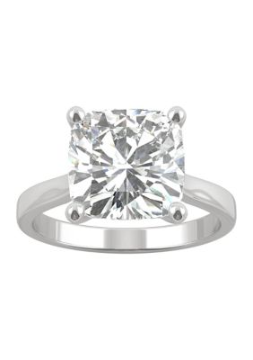 Charles & Colvard 1/5 Ct. T.w. Lab Created Moissanite Cushion Solitaire Ring In 14K White Gold