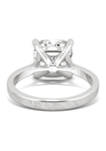 1/5 ct. t.w. Lab Created Moissanite Cushion Solitaire Ring in 14k White Gold