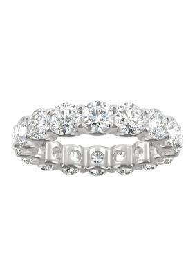 Charles & Colvard 5 Ct. T.w. Lab Created Moissanite Eternity Band In 14K White Gold