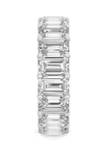 10 ct. t.w. Lab Created Moissanite Emerald Cut Eternity Band in 14k White Gold