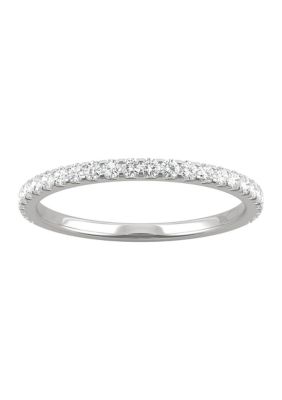 Charles & Colvard 3/8 Ct. T.w. Lab Created Moissanite Wedding Band In 14K White Gold