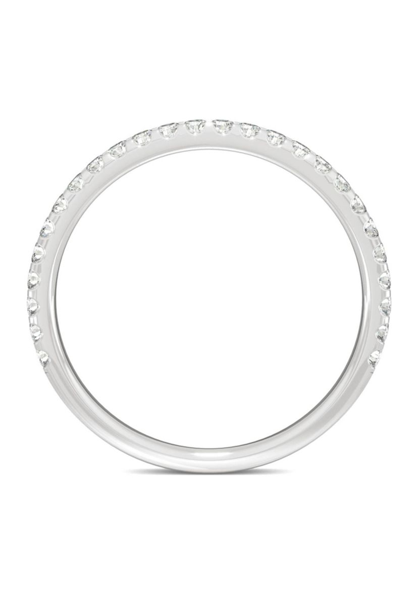 3/8 ct. t.w. Lab Created Moissanite Wedding Band in 14k White Gold
