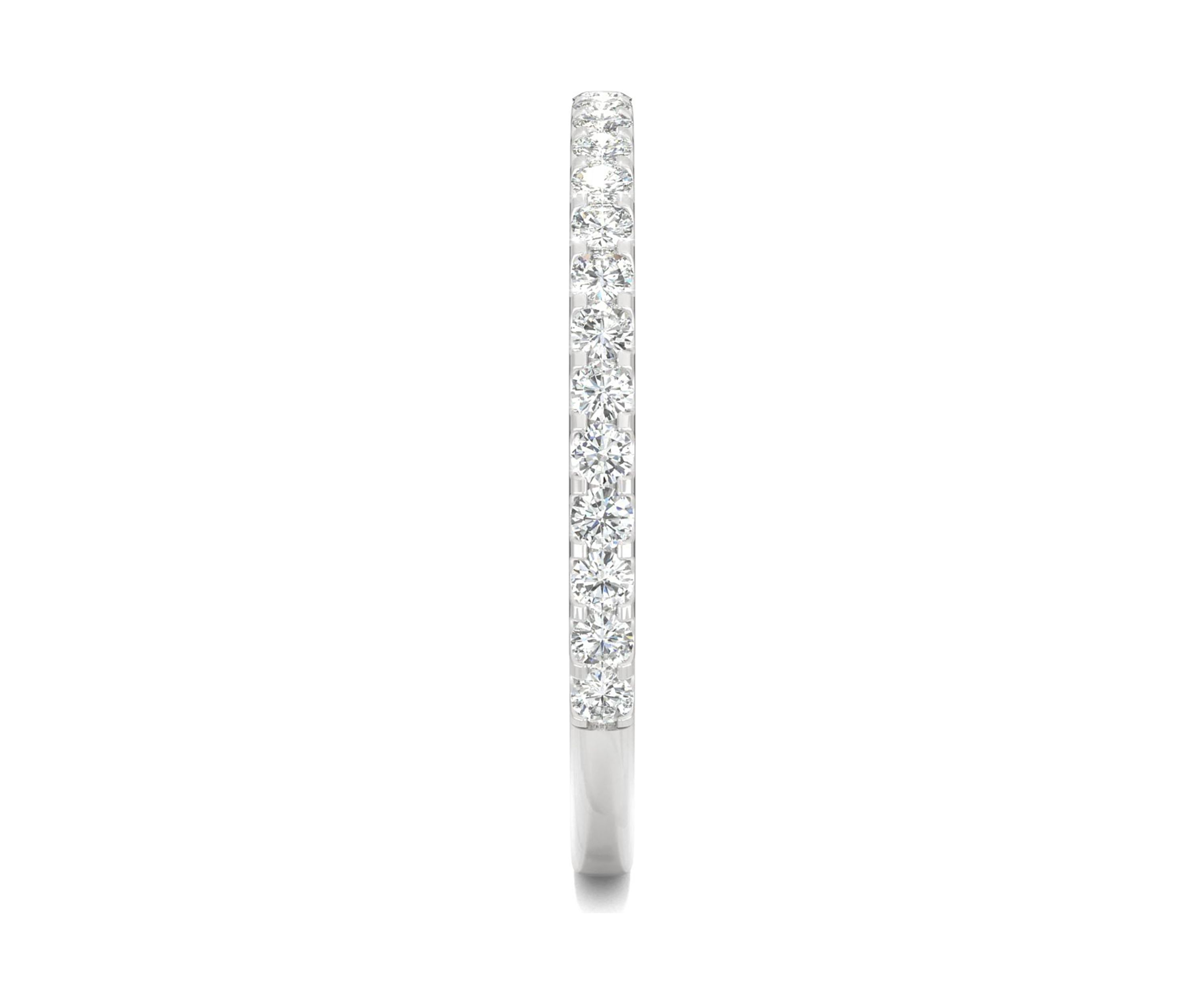 3/8 ct. t.w. Lab Created Moissanite Wedding Band in 14k White Gold