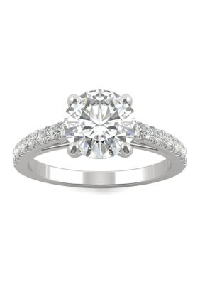 Charles & Colvard 1/5 Ct. T.w. Lab Created Moissanite Engagement Ring In 14K White Gold