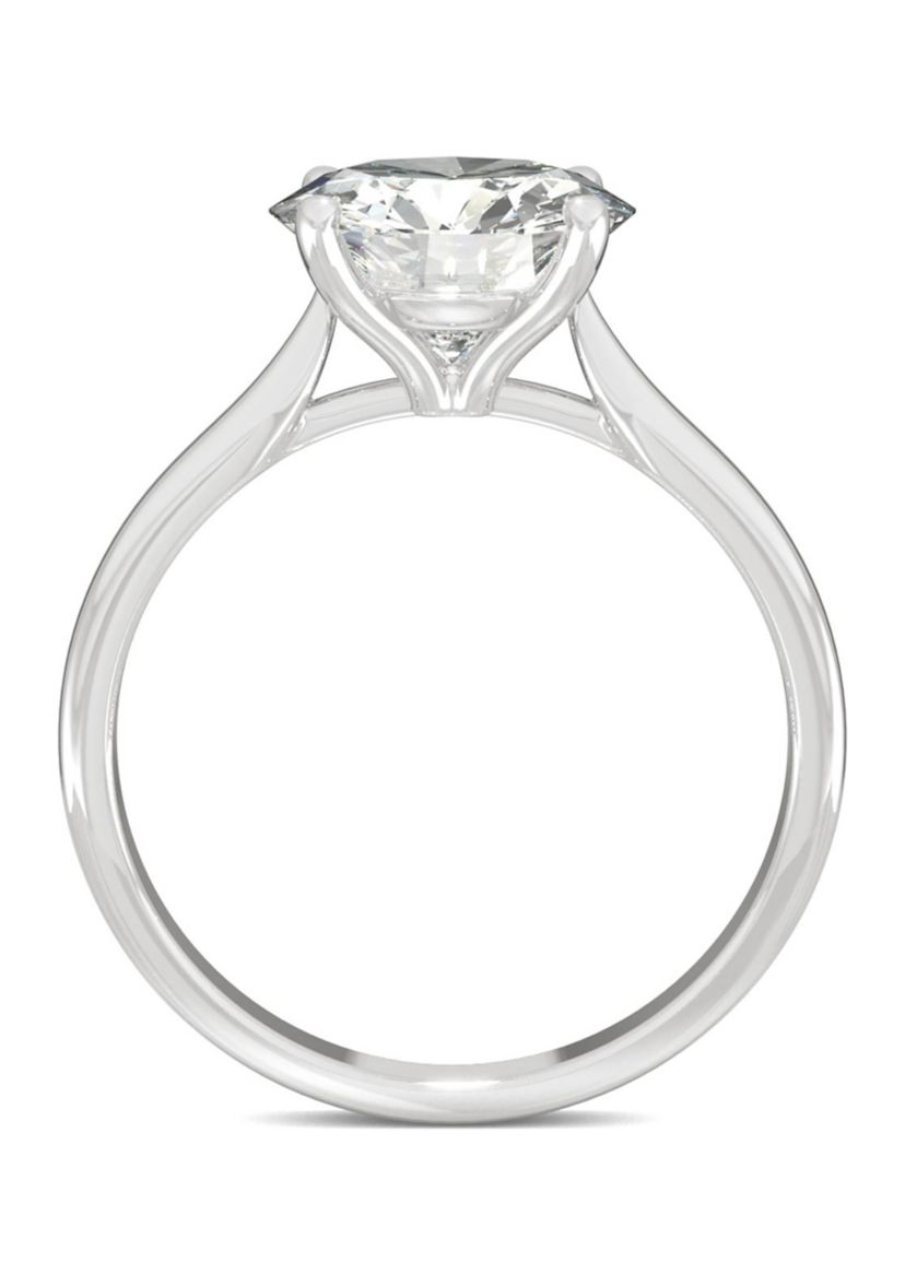 3/4 ct. t.w. Lab Created Moissanite Solitaire Engagement Ring in 14k White Gold