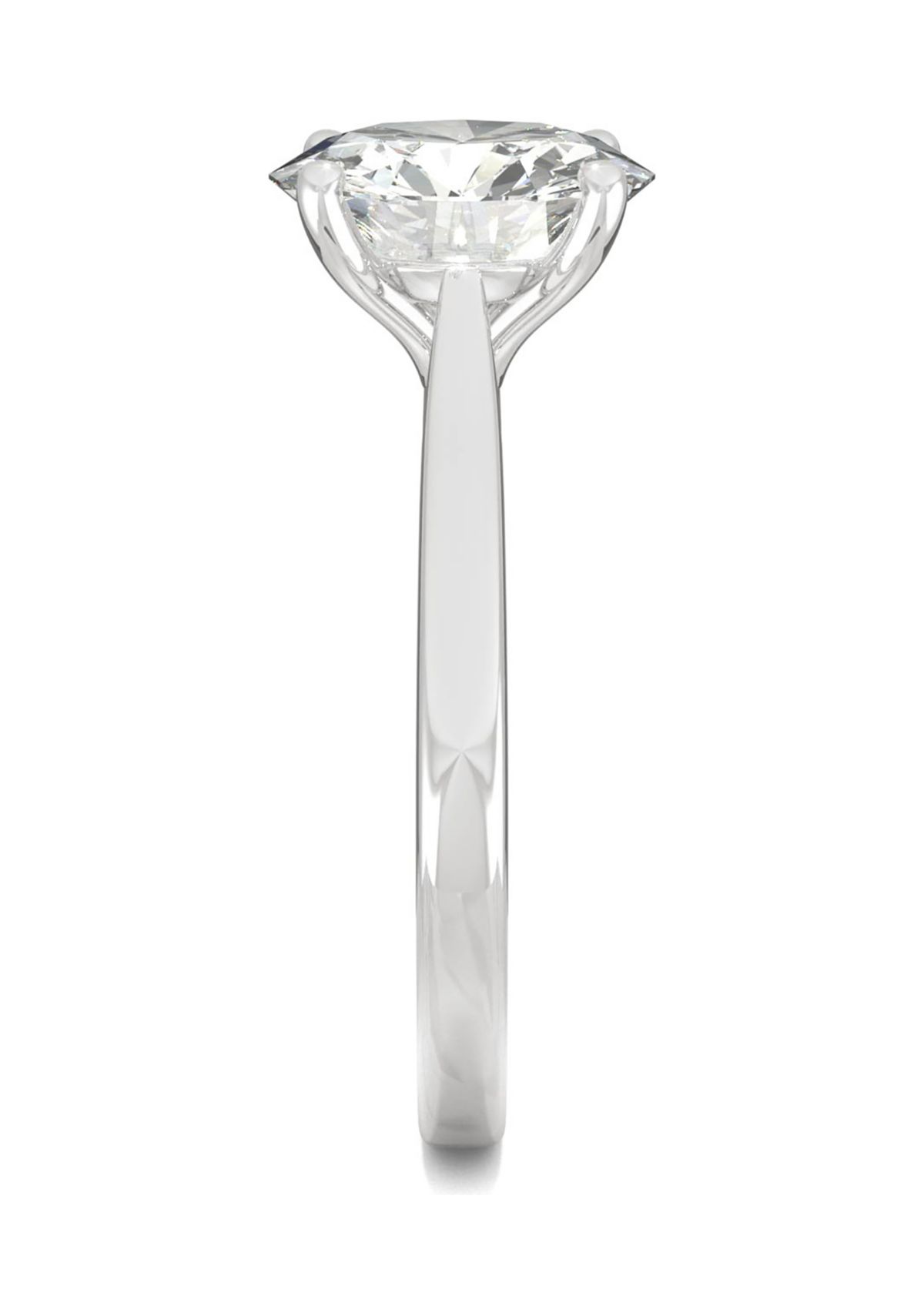3/4 ct. t.w. Lab Created Moissanite Solitaire Engagement Ring in 14k White Gold