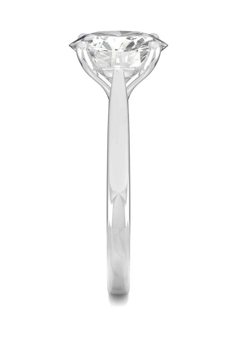 3/4 ct. t.w. Lab Created Moissanite Solitaire Engagement Ring in 14k White Gold