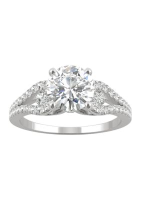 Charles & Colvard 2 Ct. T.w. Lab Created Moissanite Engagement Ring In 14K White Gold