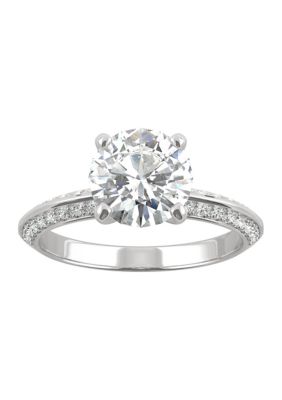 Charles & Colvard 1/4 Ct. T.w. Lab Created Moissanite Engagement Ring In 14K White Gold